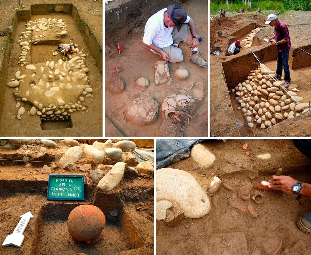 Excavaciones en yacimiento funerario