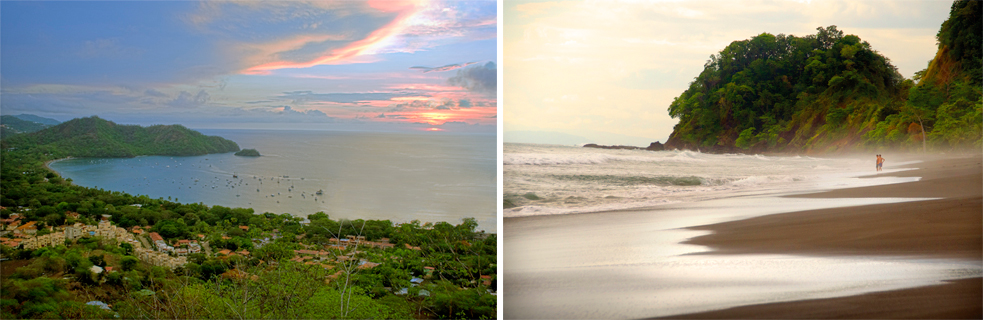 Playas del Coco y playa Hermosa, paraísos naturales