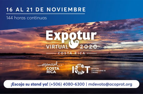 EXPOTUR VIRTUAL 2020  promocionará a Costa Rica  como destino preferente de la nueva forma de hacer turismo.
