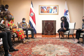 El rey de Ghana invitado al “Día Internacional de los Afrodescendientes de la ONU” en Costa Rica